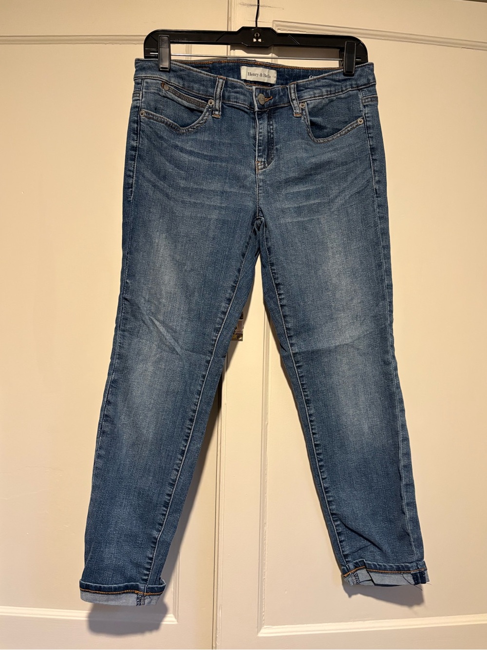 Henry & Belle Cropped Low Rise Skinny Jeans